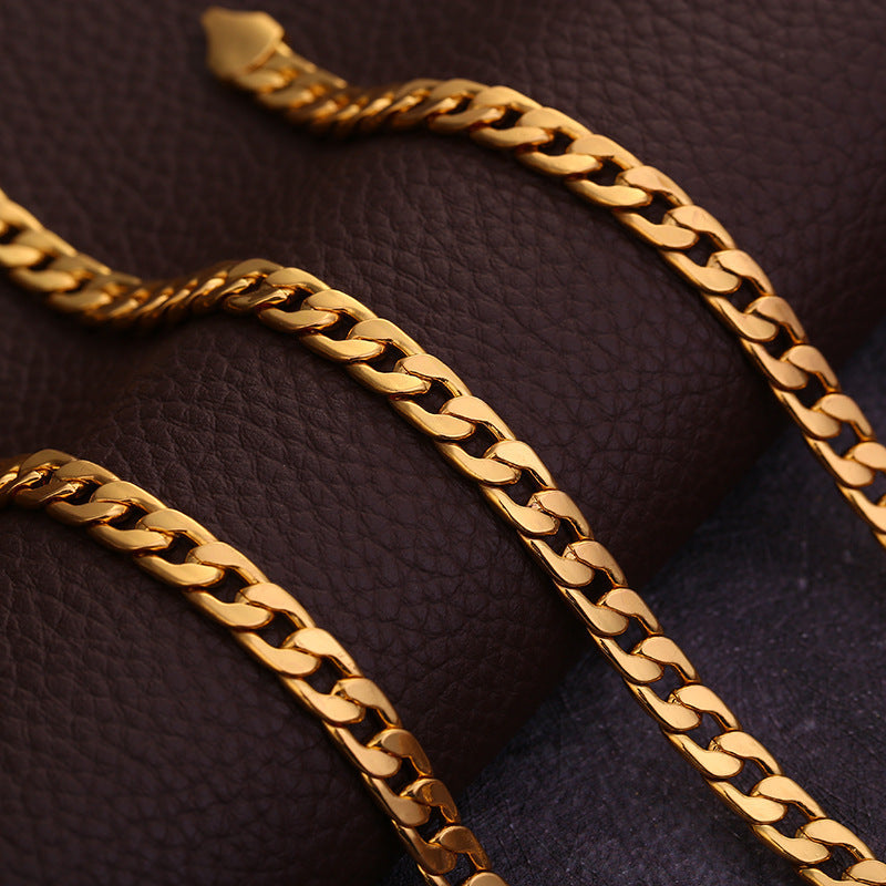 Bold Gold Chain Necklace